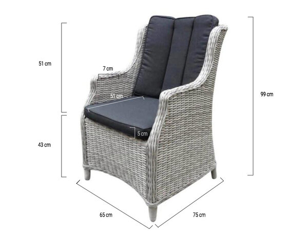 AVH-Collectie Showroommodel Darwin Bergamo dining tuinset 180x100xH75 cm 5-delig wit AVH-Collectie Showroommodel Darwin Bergamo dining tuinset 180x100xH75 cm 5-delig wit