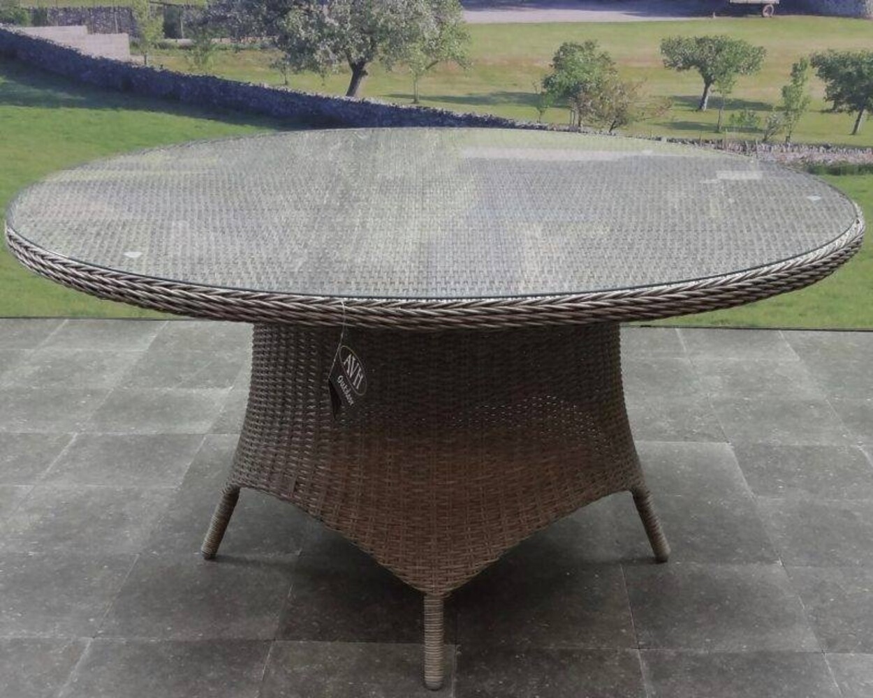 AVH-Collectie Showroommodel Riccione Menorca dining tuinset 150 cm rond verstelbaar 7-delig grijs AVH-Collectie Showroommodel Riccione Menorca dining tuinset 150 cm rond verstelbaar 7-delig grijs