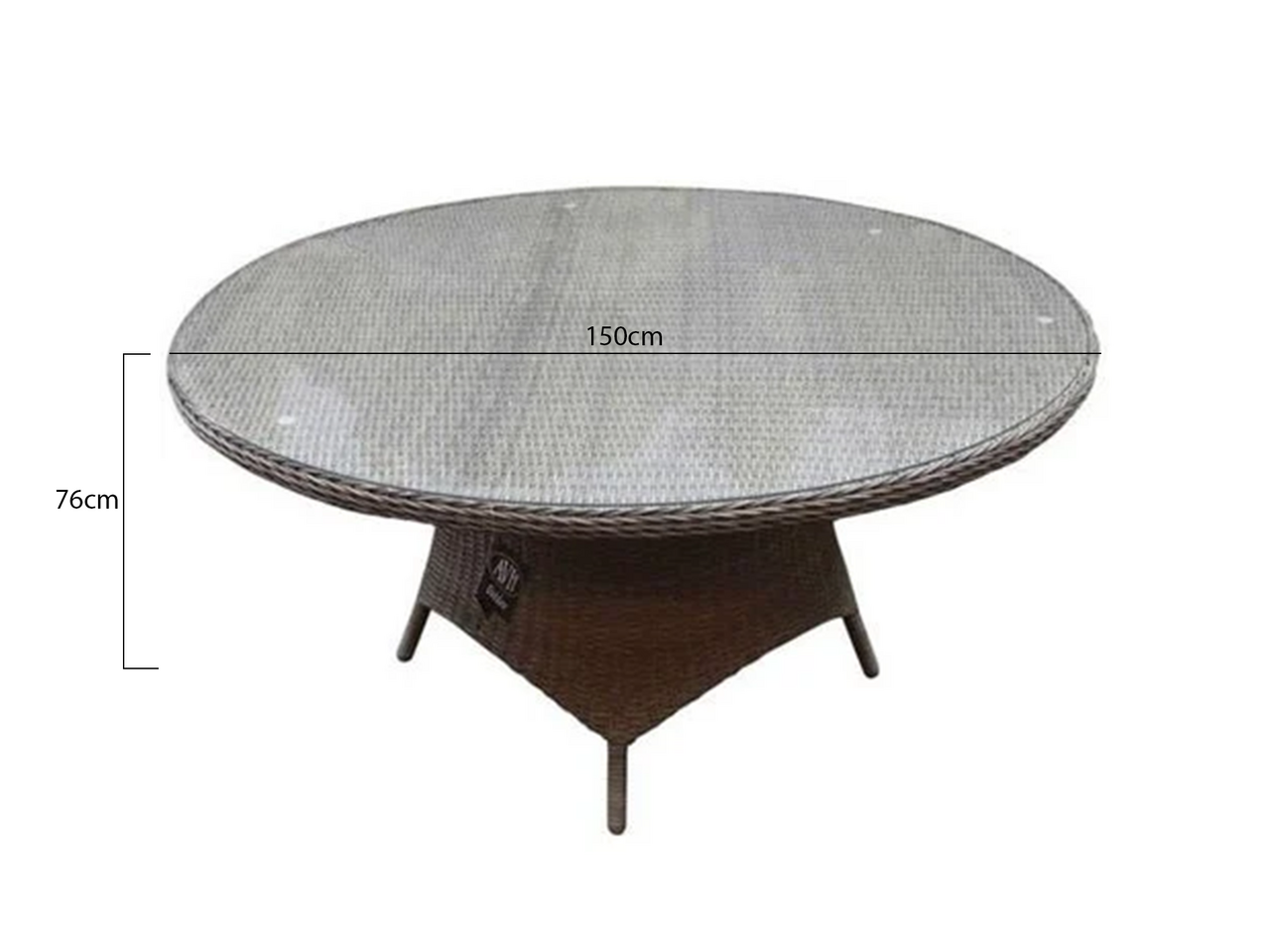 AVH-Collectie Showroommodel Riccione Menorca dining tuinset 150 cm rond verstelbaar 7-delig grijs AVH-Collectie Showroommodel Riccione Menorca dining tuinset 150 cm rond verstelbaar 7-delig grijs