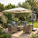 Platinum Challenger T1 premium zweefparasol 400x300 cm champagne Platinum Challenger T1 premium zweefparasol 400x300 cm champagne