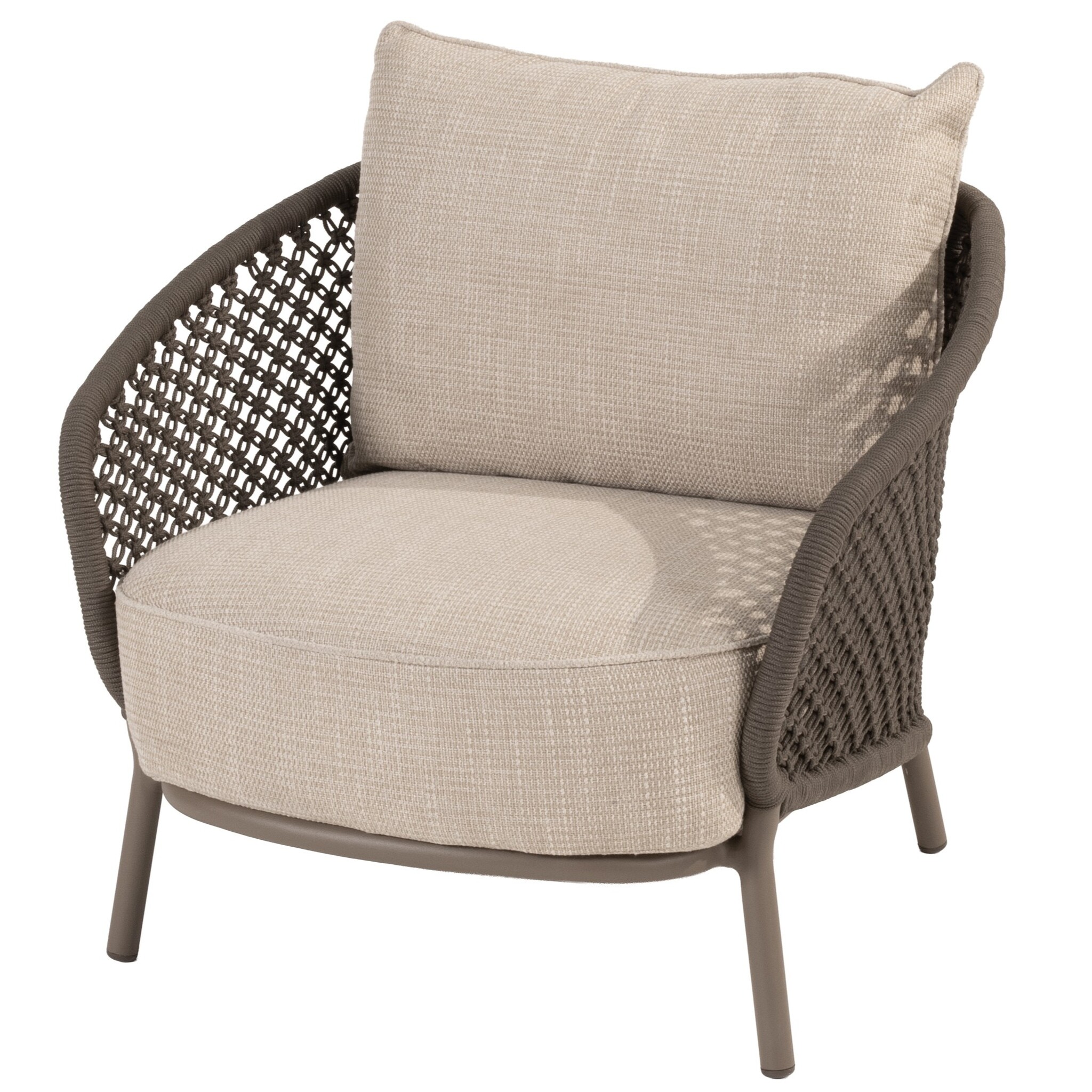 4 Seasons Outdoor Luco loungestoel mocca 