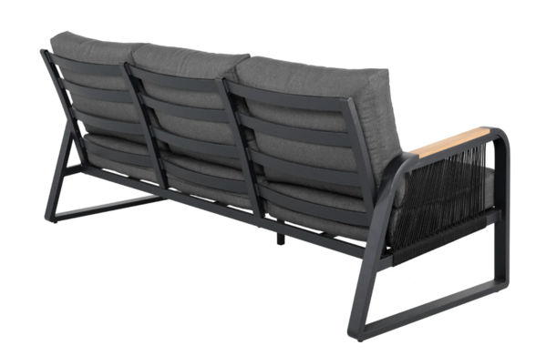 AVH-Collectie Showroommodel Minnesota stoel bank loungeset 4 delig aluminium antraciet rope AVH-Collectie Showroommodel Minnesota stoel bank loungeset 4 delig aluminium antraciet rope