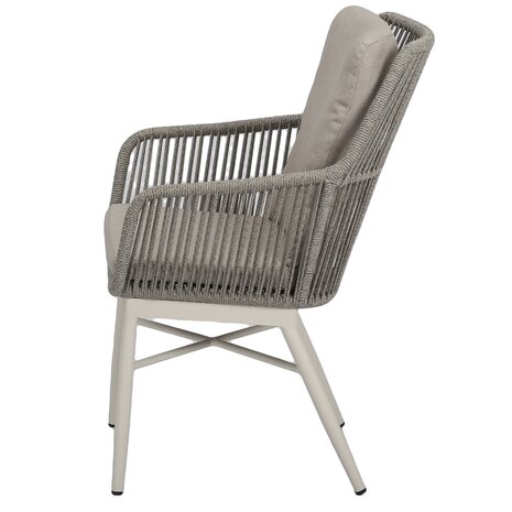 AVH-Collectie Showroommodel 5 x Tivoli dining tuinstoel natural sand rope latte AVH-Collectie Showroommodel 5 x Tivoli dining tuinstoel natural sand rope latte