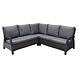 AVH-Collectie Showroommodel Dallas hoek loungeset 3 delig antraciet AVH-Collectie Showroommodel Dallas hoek loungeset 3 delig antraciet