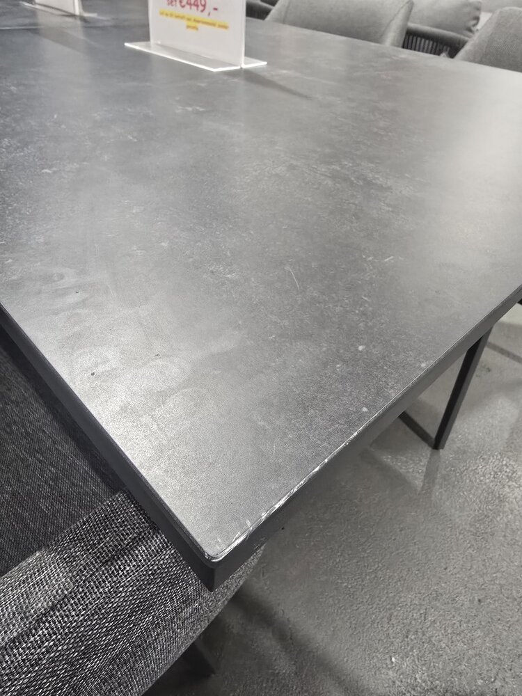 AVH-Collectie Showroommodel Ancona 2x uitschuifbare diningtafel 180-225-270x90xH76 cm antraciet AVH-Collectie Showroommodel Ancona 2x uitschuifbare diningtafel 180-225-270x90xH76 cm antraciet