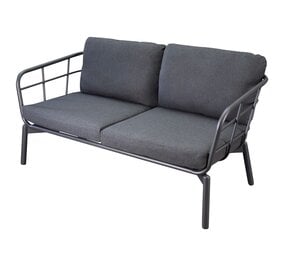 AVH-Collectie Showroommodel Larisa 2-zitsbank aluminium antraciet