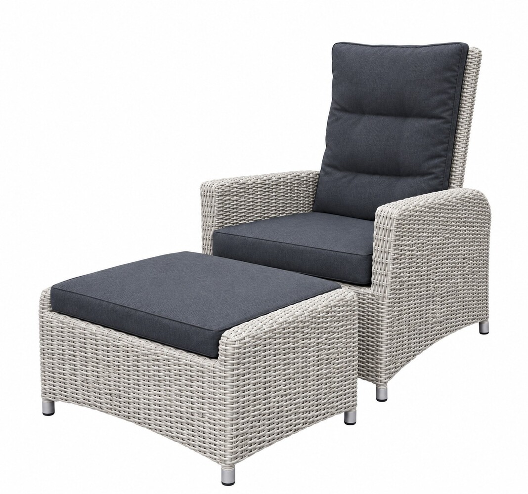 AVH-Collectie Showroommodel Menorca lounge balkonset verstelbaar 2-delig grijs