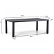 AVH-Collectie Showroommodel Vigo Nancy 7-delig dining tuinset  210x96xH75 cm aluminium antraciet