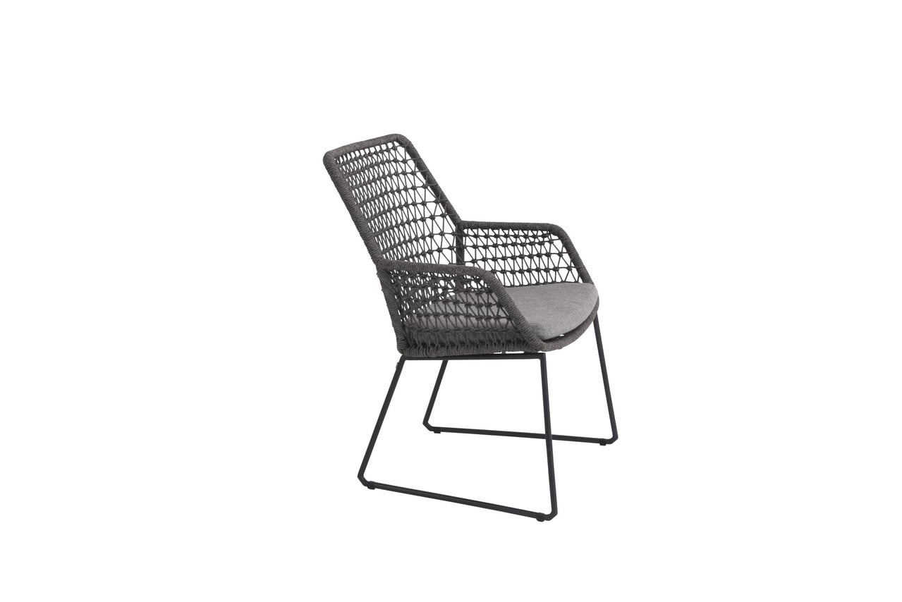 4 Seasons Outdoor Showroommodel Babilonia dining tuinstoel Mid grey 4-Seasons Outdoor