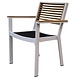 Higold Showroommodel York dining tuinstoel met armleuning aluminium wit teak Higold Showroommodel York dining tuinstoel met armleuning aluminium wit teak