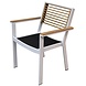 Higold Showroommodel York dining tuinstoel met armleuning aluminium wit teak Higold Showroommodel York dining tuinstoel met armleuning aluminium wit teak