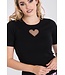 Hell Bunny Hell Bunny Heart Knitted Top Black