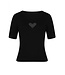 Hell Bunny Hell Bunny Heart Knitted Top Black