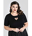 Hell Bunny Hell Bunny Heart Knitted Top Black