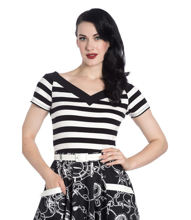 Hell Bunny SPECIAL ORDER Hell Bunny Caitlin Striped Top