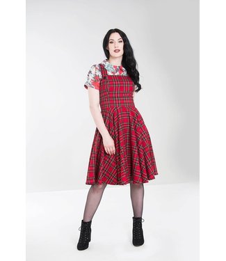 Hell Bunny SPECIAL ORDER Hell Bunny Irvine Pinafore Dress Red