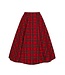 Hell Bunny Hell Bunny Irvine Red Tartan Skirt