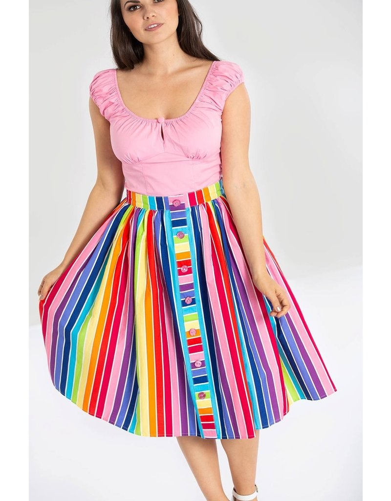 Hell Bunny SPECIAL ORDER Hell Bunny 50s Over The Rainbow Skirt