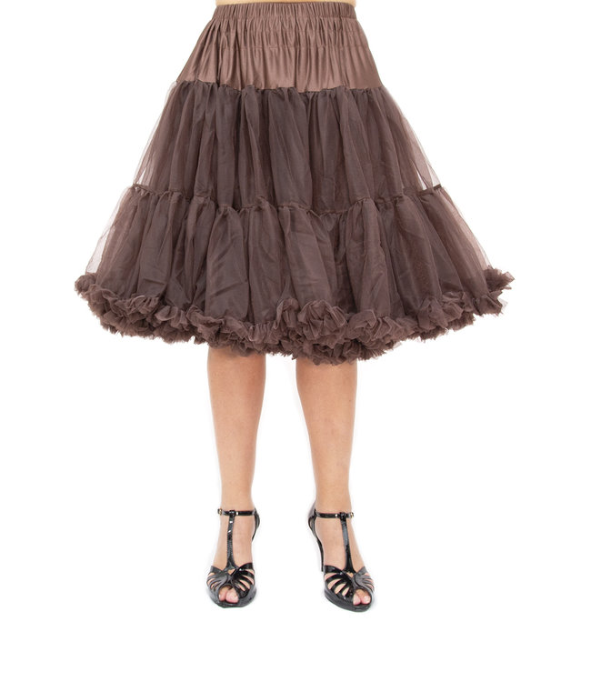 Banned Banned Starlite Petticoat Chocolate Brown 23'