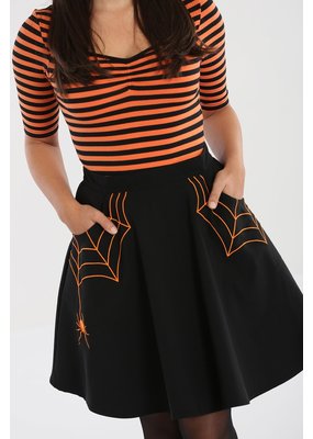 Hell Bunny SPECIAL ORDER Hell Bunny Miss Muffet Mini Skirt Orange