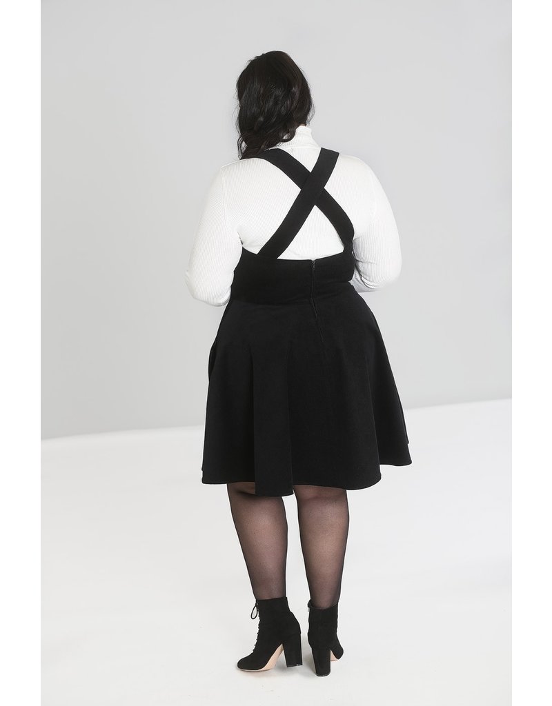 Hell Bunny SPECIAL ORDER Hell Bunny Wonder Years Pinafore Dress Black