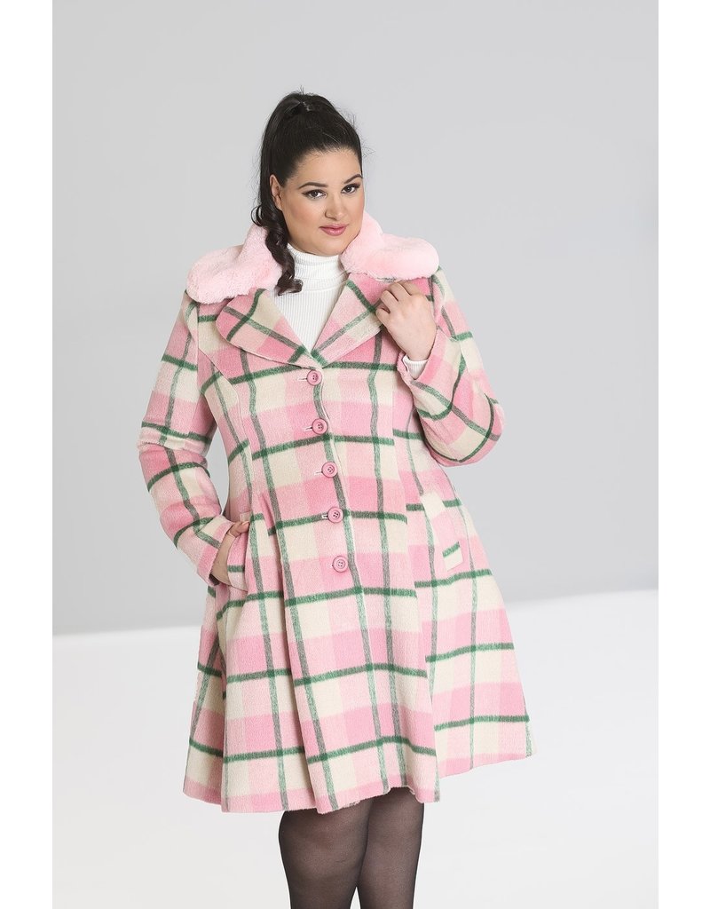 hell bunny pink coat