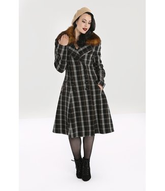 Hell Bunny SPECIAL  ORDER Hell Bunny Brooklyn Tartan Coat