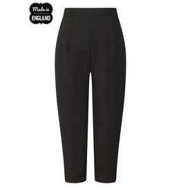 Hell Bunny SPECIAL ORDER Hell Bunny Amelie Cigarette Trousers Black