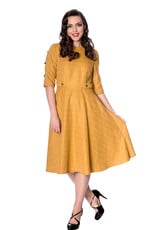 Banned SPECIAL ORDER Dancing Days Cheeky Check Dress Mustard