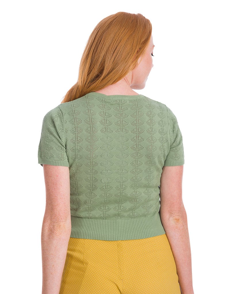 Banned SPECIAL ORDER Dancing Days Nautical Top Green