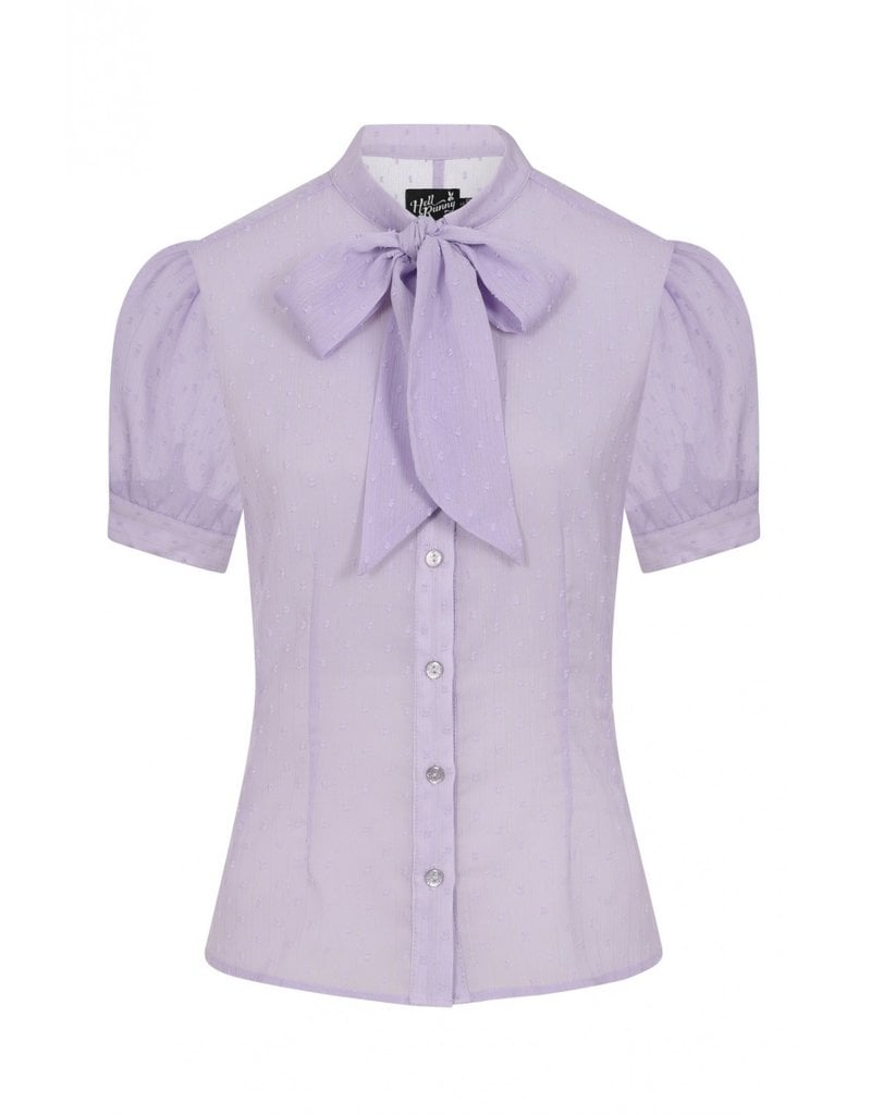 Hell Bunny SPECIAL ORDER Hell Bunny Frilly Sundae Blouse Lavender
