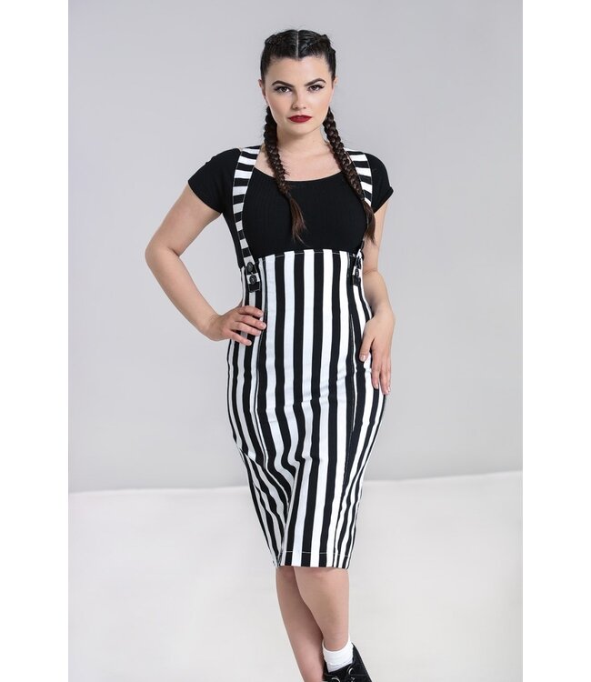 Hell Bunny SPECIAL ORDER Hell Bunny Otho Striped Pinafore Skirt