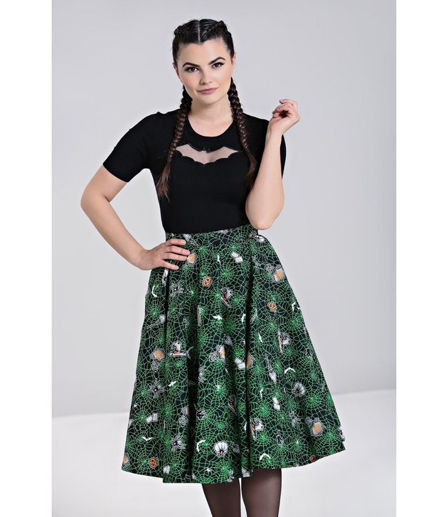 Hell Bunny Hell Bunny Halloween Hex Swing Skirt