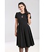 Hell Bunny Hell Bunny 1940s Riley Swing Dress Black