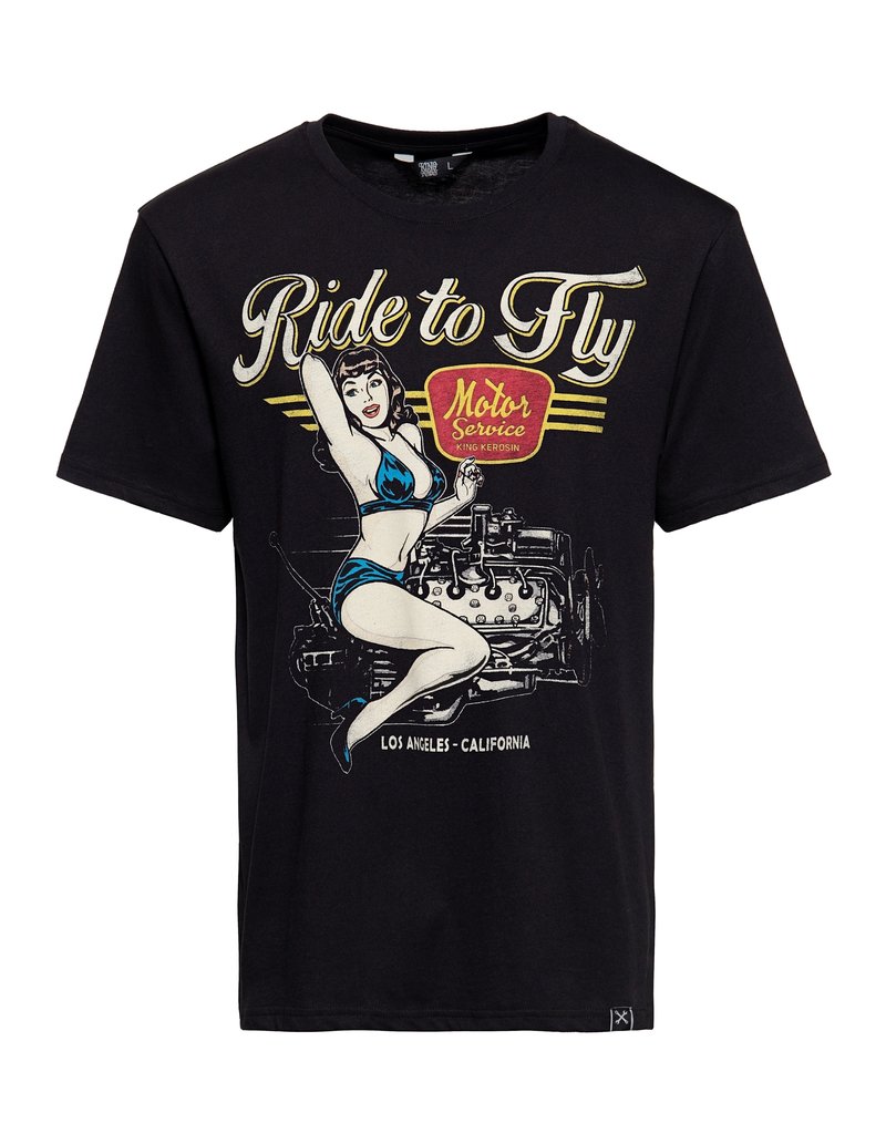 King Kerosin Pin Up Motor T-Shirt 