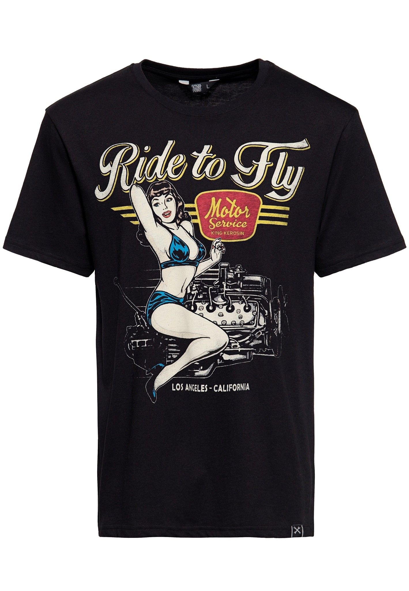 King Kerosin Pin Up Motor T-Shirt 