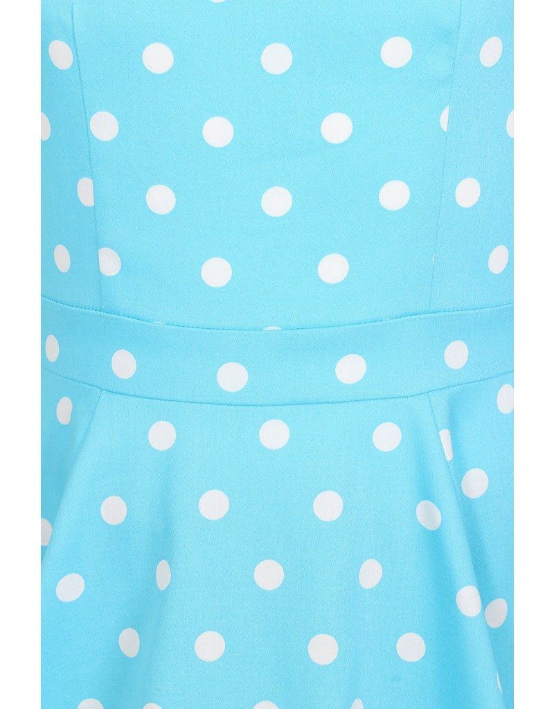 Hearts and Roses Hearts & Roses Ruth Turquoise Polka Kids Dress
