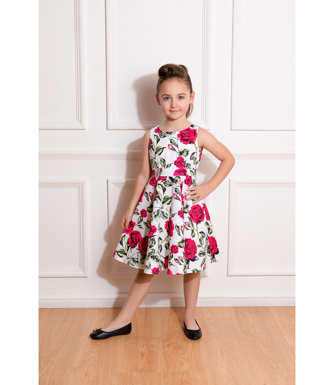 Hearts and Roses Hearts & Roses Hazel Red Rose Kids Dress