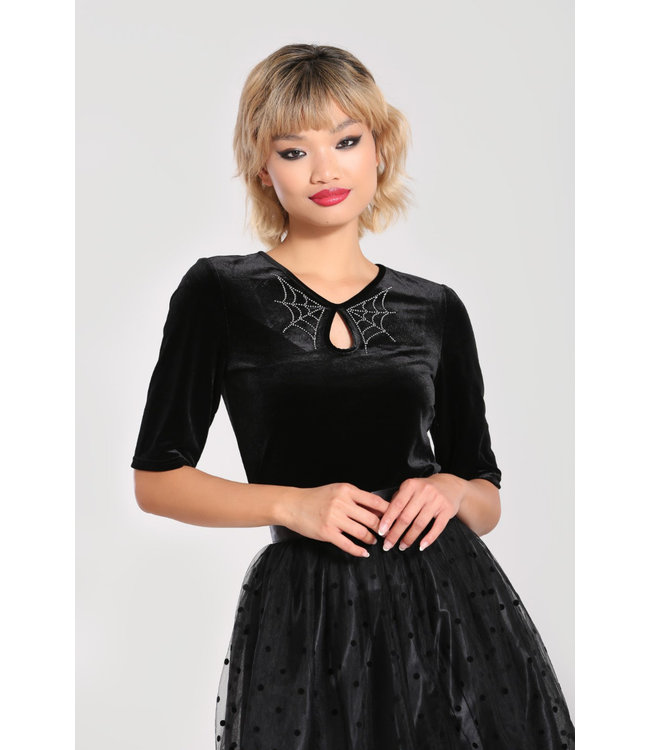 Hell Bunny SPECIAL ORDER Hell Bunny 1950s Morticia Top