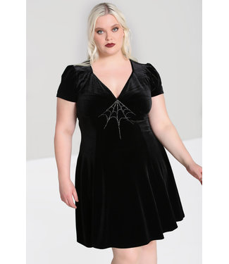 Hell Bunny SPECIAL ORDER Hell Bunny 1950s Morticia Velvet Dress