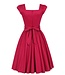Lady V London Lady Vintage 1950s Persian Red Swing Dress