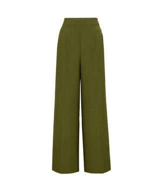 Hell Bunny Hell Bunny Ginger Swing Trousers Khaki