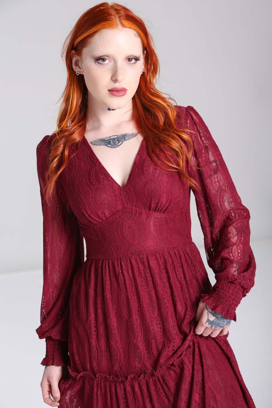Hell Bunny Rhea Lace Maxi Dress Looks like vintage