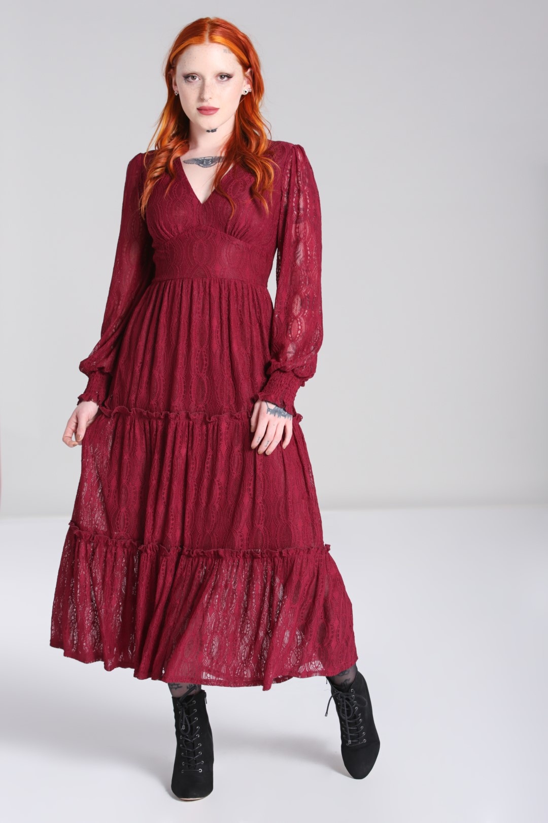 Hell Bunny Rhea Lace Maxi Dress Looks like vintage