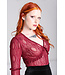 Hell Bunny Hell Bunny Burgundy Rhea Lace Top