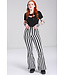 Hell Bunny Hell Bunny Gaspar Striped Flared Trousers