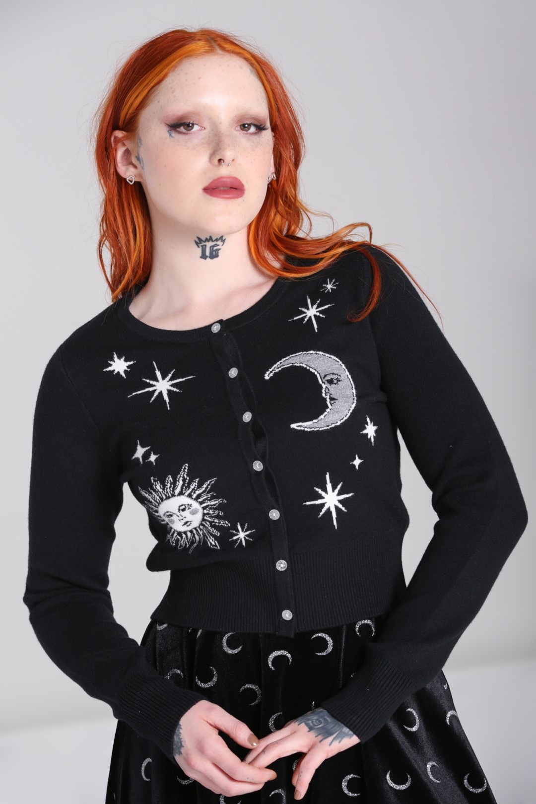 Hell Bunny Solaris Celestial Lurex Cardigan - Looks like vintage