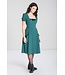 Hell Bunny SPECIAL ORDER Hell Bunny 1940s Aubrey Midi Dress Green