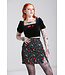 Hell Bunny SPECIAL ORDER Hell Bunny Fangs & Roses Lilith Mini Skirt