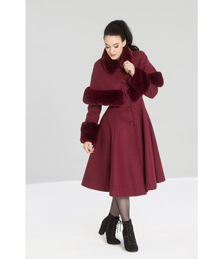 Hell Bunny SPECIAL ORDER Hell Bunny Capulet Coat Burgundy